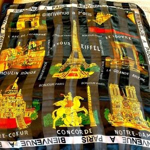 Paris Souvenir Square  Scarf 38x38”